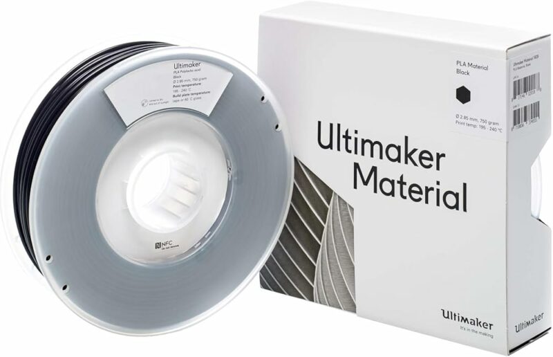 Ultimaker PLA Filament – Black 1.75mm 0.75kg