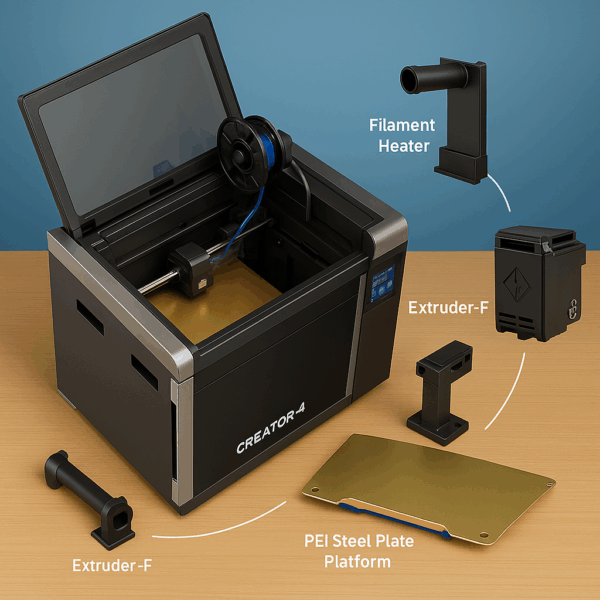 FlashForge Creator 4 Flexible Filament Conversion Kit